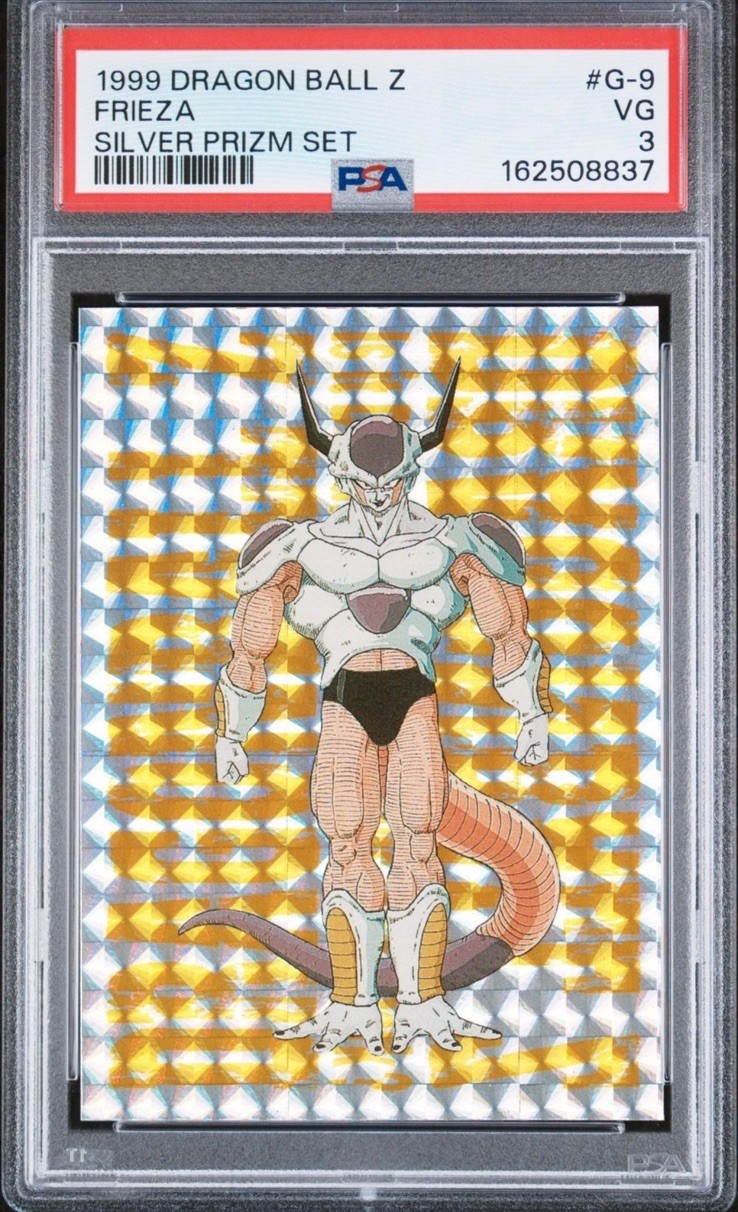 1999 DRAGON BALL Z SILVER PRIZM SET #G-9 FRIEZA PSA 3 Low Pop*
