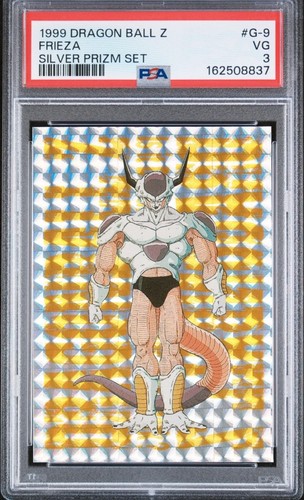 1999 DRAGON BALL Z SILVER PRIZM SET #G-9 FRIEZA PSA 3 Low Pop*