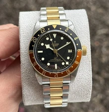 TUDOR Root Beer GMT 41mm Black Bay 79833MN Steel and Gold, Box+ Papers