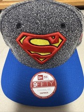 SUPERMAN Hat Cap Embroidered Logo Snapback Adjustable new never worn