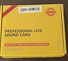 Professional V8 Live Sound Card Audio Mixer   Open Box Streaming Recording