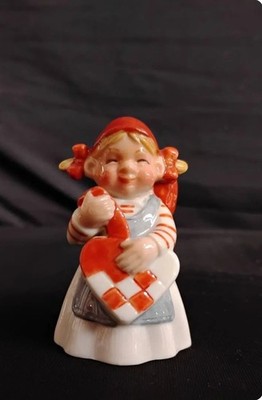 Royal Copenhagen Collection #761 Gnome/Dwarf/Pixie/Nisse with Heart Bag RARE