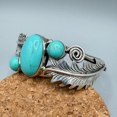 Armreif Silber 925 Indianer Navajo Türkis