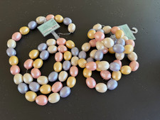 2x new Ashland Small Easter Egg Garland small pearl egg 6 ft eggs GR156 