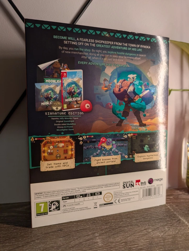 Moonlighter Signature Edition Nintendo Switch PAL CIB Rare Indie Collector Box - Image 3 of 4