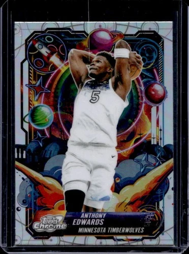 2025 Topps Cosmic Chrome Anthony Edwards Refractor (RAW)