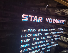 Authentic Star Voyager Nintendo NES Game Cartridge 1987 OEM Acclaim