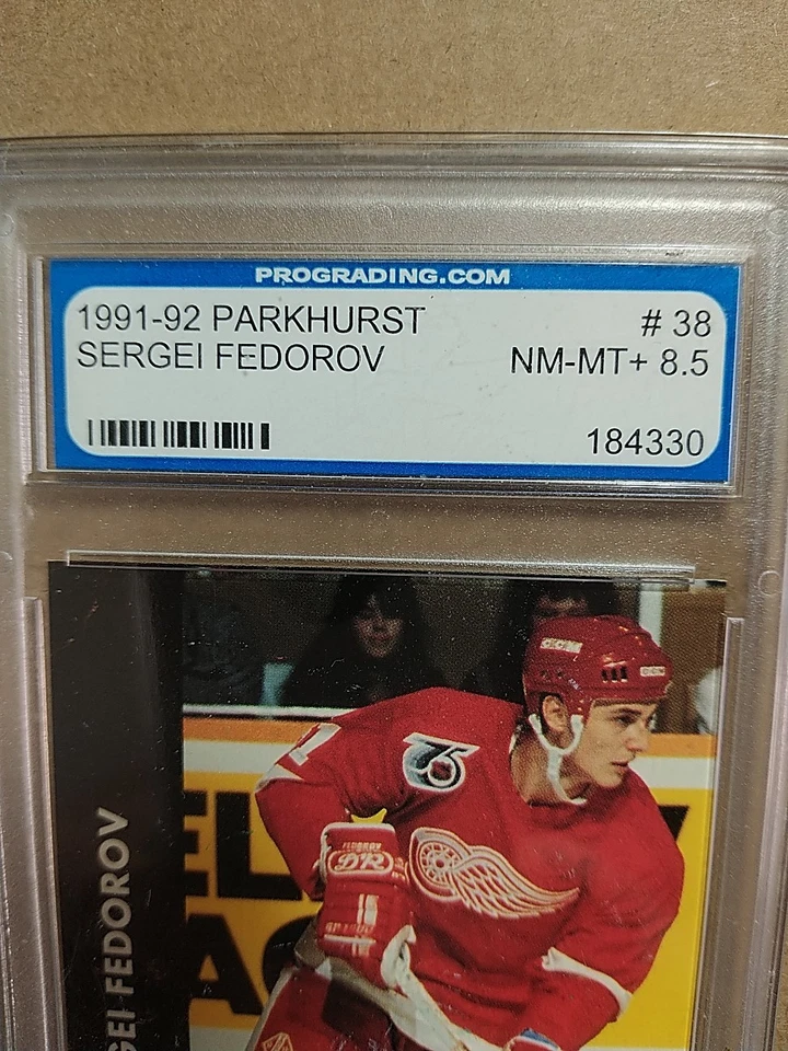1991-92 PARKHURST SERGEI FEDOROV #38 2nd YEAR 91-92 PGS 8.5 NM-MT+ - Image 3 of 4