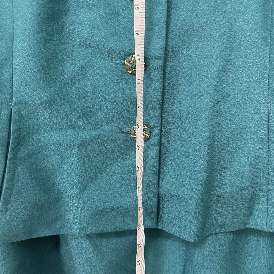 Traje y chaqueta falda verde vintage Henry Lee para mujer 18 Petites mezcla de lana carrera Foto 2 de 4
