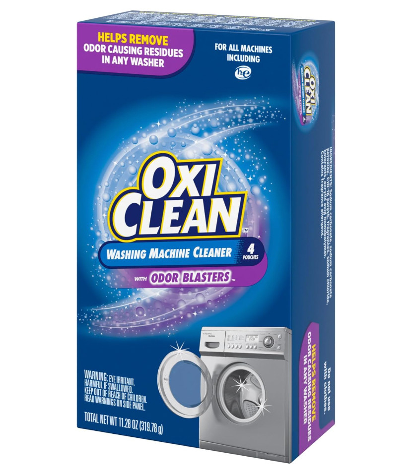 OxiClean Washing Machine Cleaner with Odor Blasters - 4 Count
