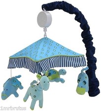Lambs  Ivy ZOOTOPIA Musical Mobile Boy's Animal Nursery Elephant Giraffe Turtle