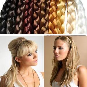 Details About Hot Headband For Girls Twist Braid Rope Rubber Band Hair Accessories Womens Wig