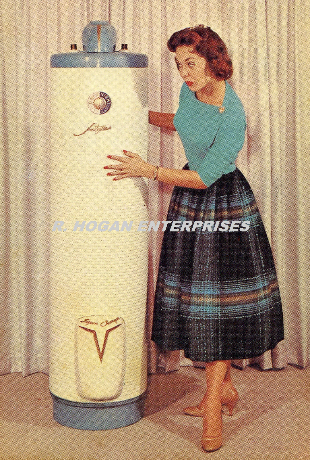 C. 1950's60's JETGLAS HOT WATER HEATER ADVERTISEMENT 5X7 PRINT PHOTO