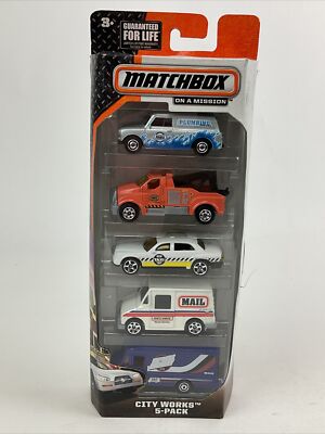 Matchbox On A Mission City Works Die-Cast 5-Pack