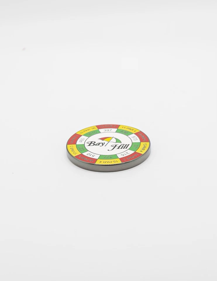 Nueva moneda de golf 2024 PGA Arnold Palmer Bay Hill yarda con marcador magnético de bola Foto 3 de 4