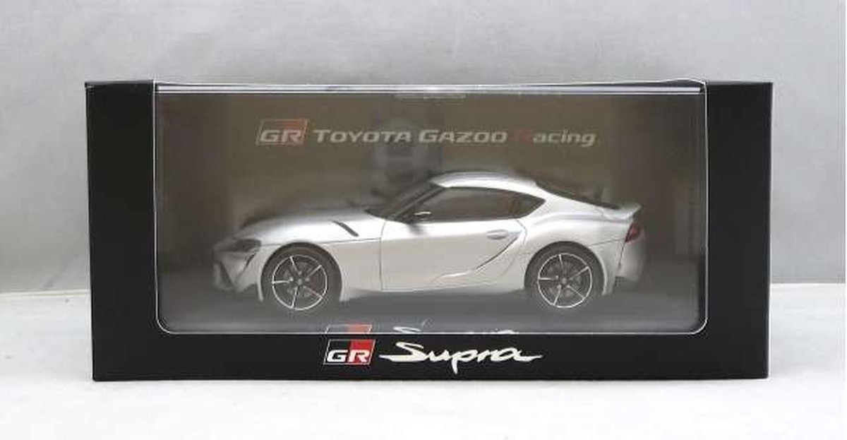 Toyota New Supra GR Supra model Minicar Silver Metallic 1/30