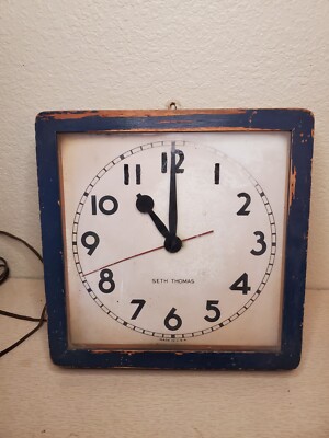 ヴィンテージ セストーマス ウォールクロックSETHTHOMAS 1950's サイズ大!! ビンテージ 1950's Seth thomas製 セストーマス USA