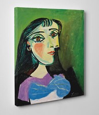 🎨Quadro Vernice Pennellate Picasso Donna La Promenade Stampa su Tela Canvas