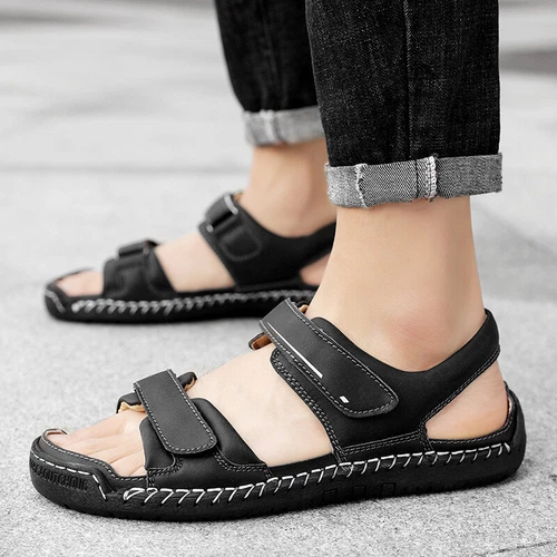Sandalen Herren Outdoor Strand Trekkingsandalen Sommer Rutschfest Leichte Schuhe - Bild 8 von 14