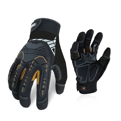 VGO... Vgo 1/2/3 Pairs Heavy Duty Work Gloves,Mechanic Gloves ImpactProtection (SL8849)