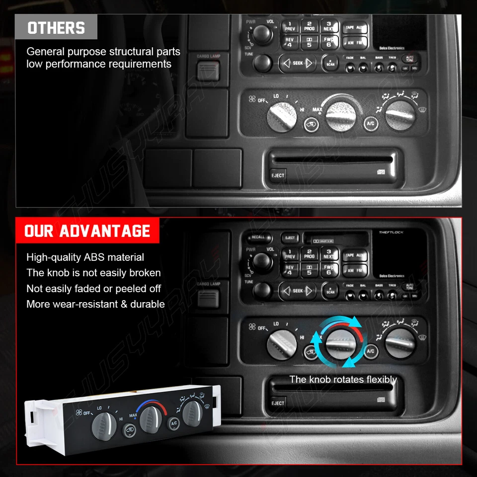 Calefacción de aire acondicionado con control de clima para camioneta Chevy Silverado Suburban Yukon Tahoe 1997 Foto 4 de 4