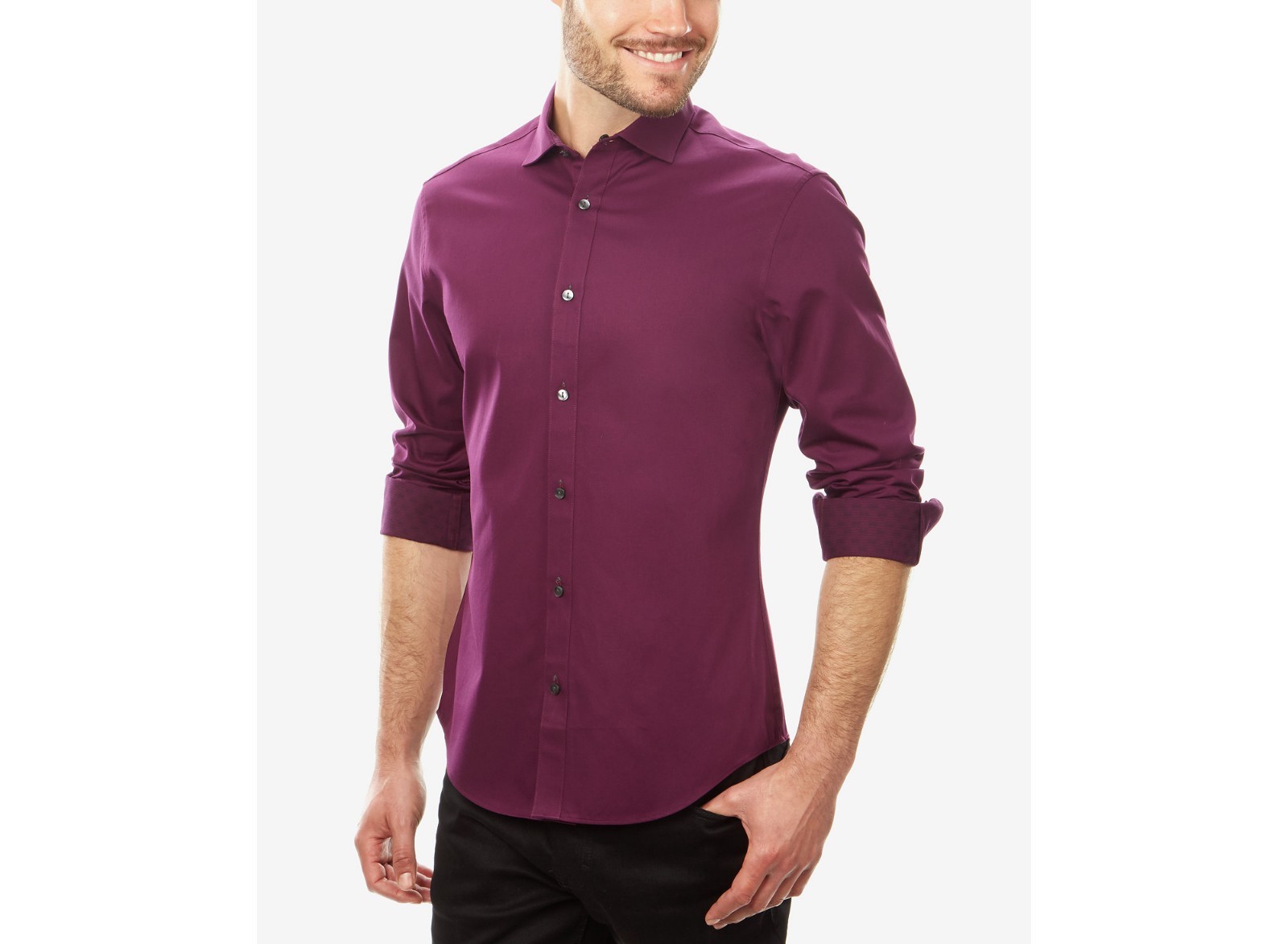 calvin klein extra slim fit dress shirt