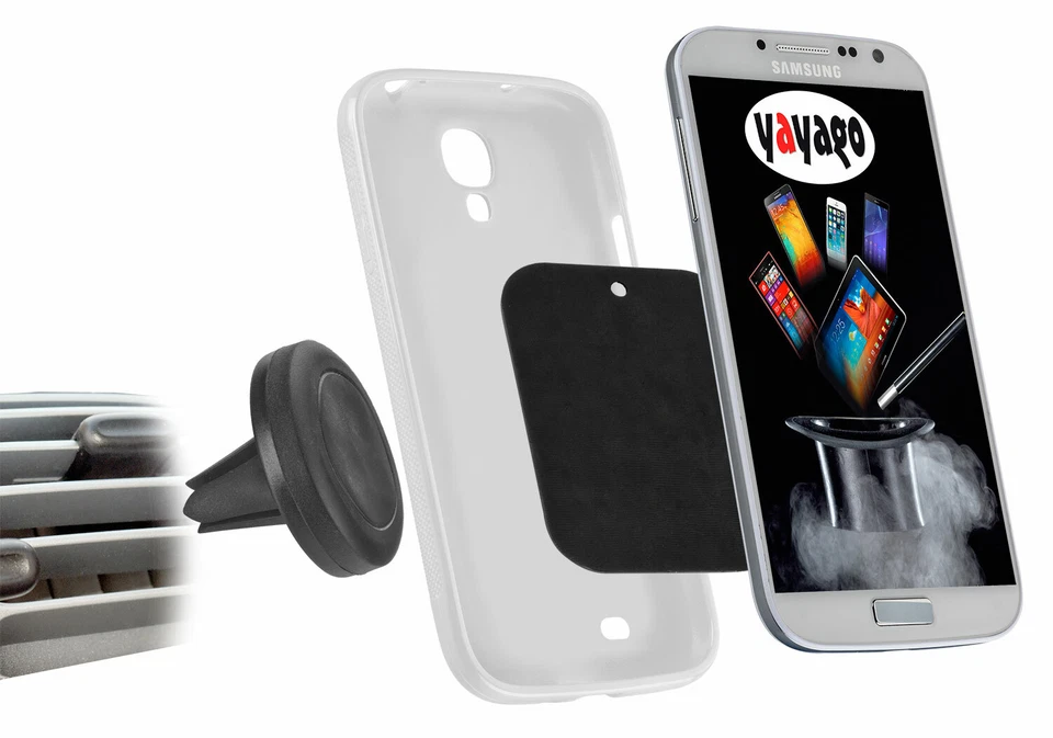 Auto KFZ Magnethalterung Lüftung f Google Pixel 6 Halter Lüfter Magnet - Bild 3 von 4