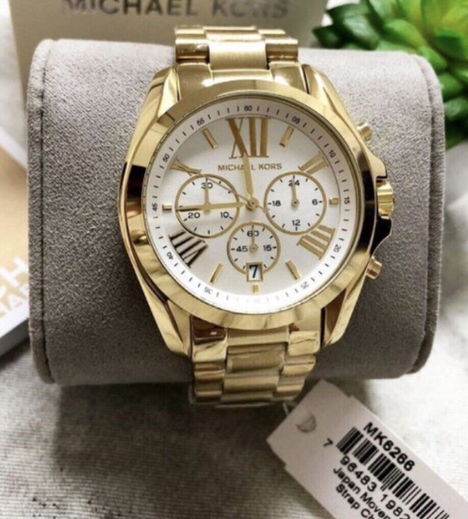 Michael Kors MK6266 Bradshaw Gold Tone Unisex 43mm Wrist Michael Kors MK6266 Bradshaw Gold Tone Unisex 43mm Wrist
