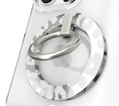 Velvet Caviar Chrome Leopard MagSafe Grip Ring - NIB