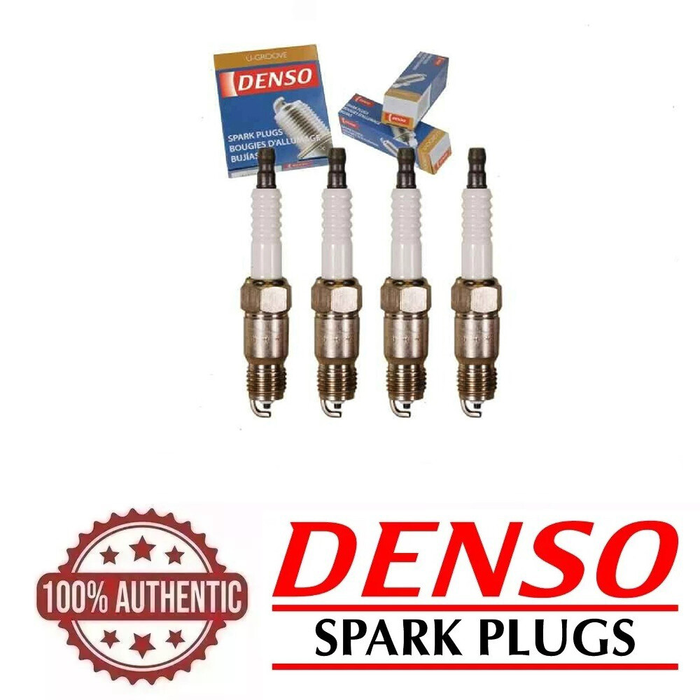 Denso 5077 PTJ16R15 Double Platinum Spark Plug Set of 4