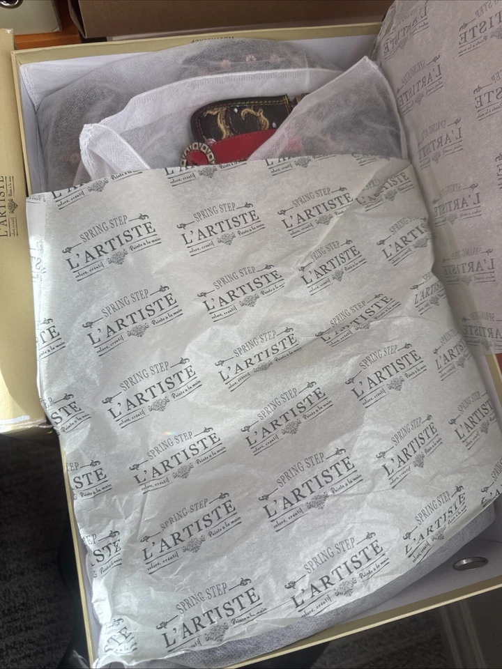 Spring Step L' Artiste Brazen-bm Boots Sz 41 US 9.5 10 Leather Buckles Black - Image 3 of 4