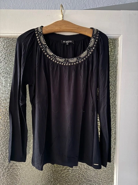 schönes schwarzes Langarmshirt von In Linea Gr. XXL - Bild 1 von 1
