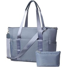 Travel Tote Bags, Durable Travel Bags Tote Bags with Trolley Sleeve,Stylish BLUE