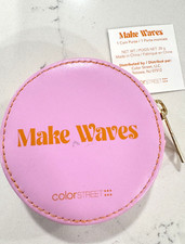 Color Street Coin Purse Orange Pink Color Play Make Waves April 2023 NEW