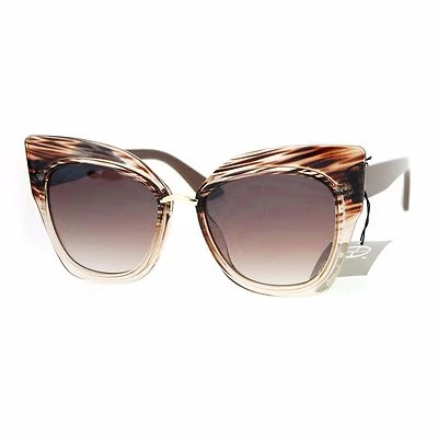 Surdimensionné Lunettes de Soleil Mode Femmes Carré Œil de Chat Papillon UV400 - Photo 1/3