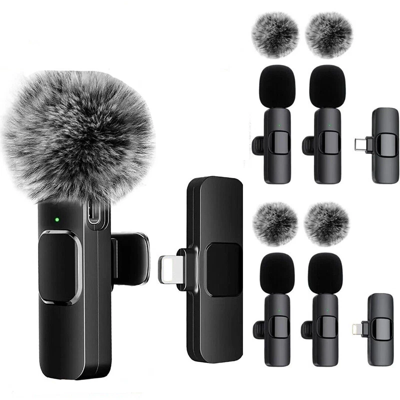 Kabelloses Lavalier-Mikrofon, Wireless Ansteckmikrofon für Android für  iPhone