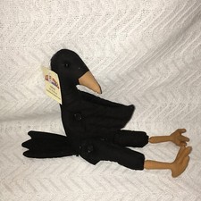 HOMELAND COLLECTION HBD80 12" UNFINISHED STUFFED CROW NEW W/TAG