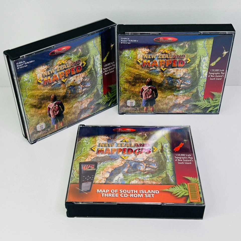 Maps of New Zealand on DVD ROM from PolyMEDIA Ltd North & South Islands - image 2 of 4