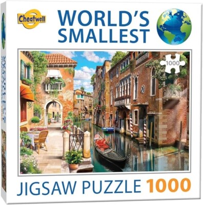 Cheatwell Games kleinstes 1000-teiliges Puzzle der Welt Venedig Kanäle Italien