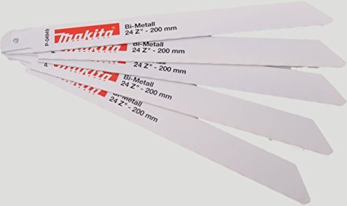LAMA SEGA GATTUCCIO PER METALLO 200-24 (5PZ) x JR3000/V MAKITA P-04949 (g7w)