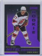 SIMON NEMEC 2023-24 METAL UNIVERSE RETRO PURPLE SPECTRUM RC #141/199 #R-47