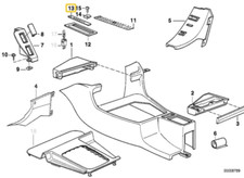 BMW E32-e34 Auto 4-speed Gear Indicator Cover Genuine 51161948047 