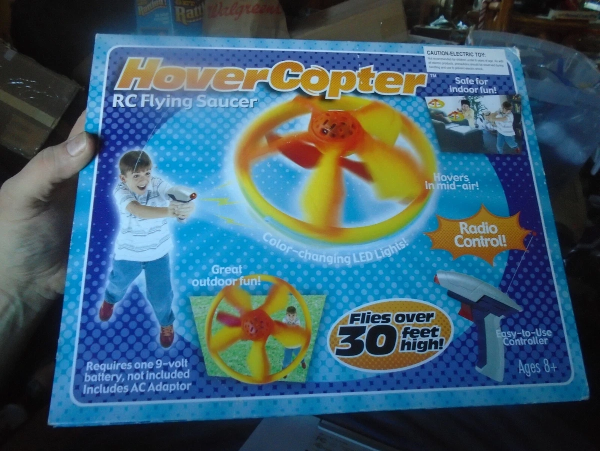 Vintage HoverCopter RC Flying Saucer Radio Control Hovers in Mid