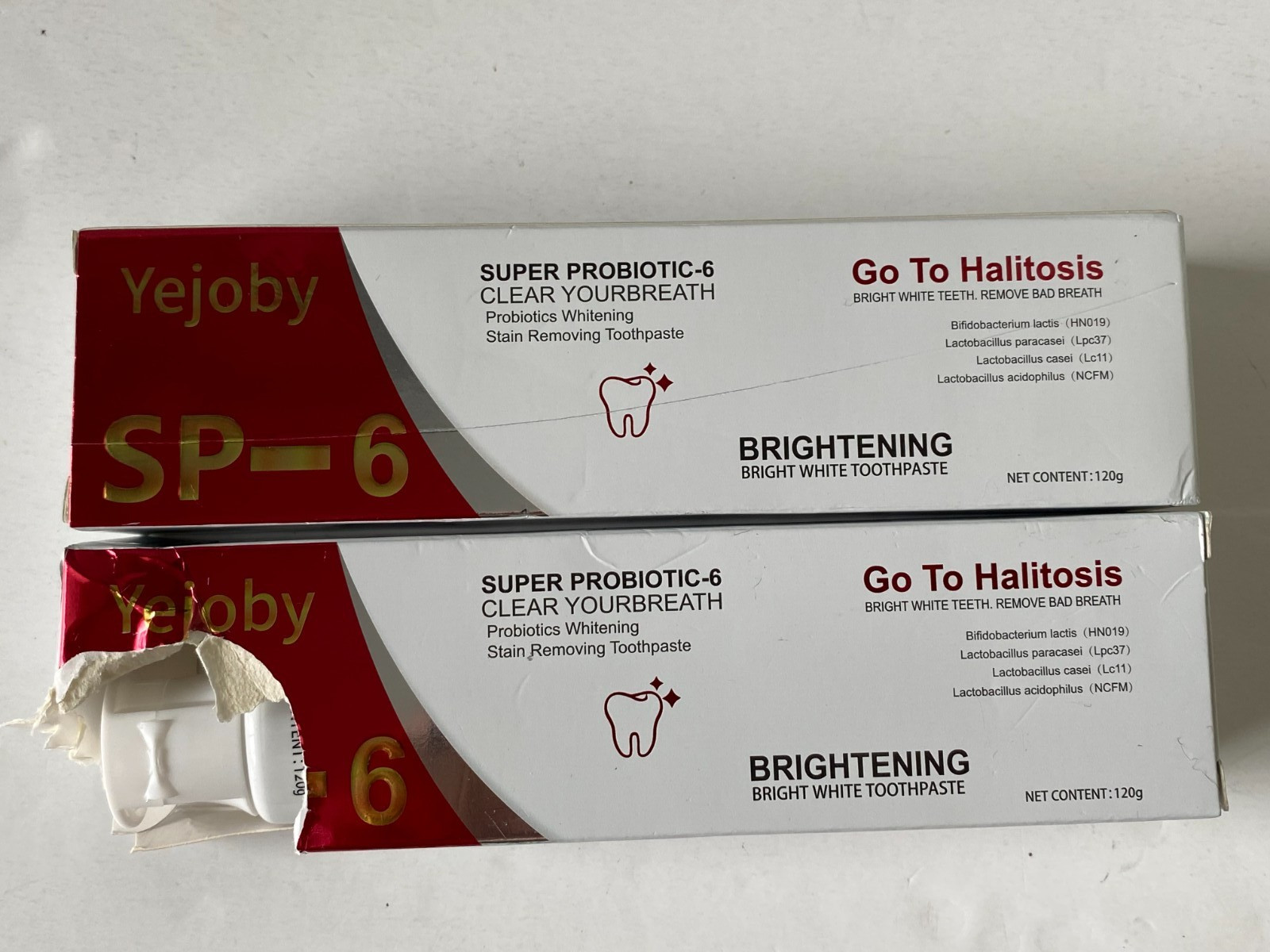 (2 PK) SP-6 Probiotics Whitening Toothpaste, Advanced Enamel Protection - 120 gr