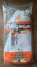 NOS Vintage WIGWAM Sta-Sized WOOL & COTTON Sz 10.5 11  Sealed USA 70s 80s WINTER