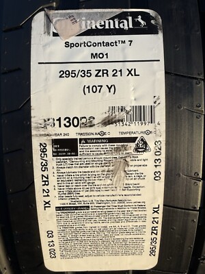 Set of TWO BRAND NEW 295/35ZR21 (107Y) Continental SportContact 7