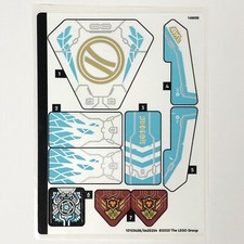 LEGO STICKER SHEET 71791 Ninjago Zane's Dragon Power Spinjitzu Race Car Decals
