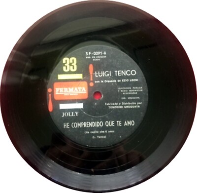 LUIGI TENCO - HO CAPITO CHE TI AMO / IO LO SE GIU - 7'' -  URUGUAY