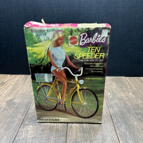 Vintage Barbie Bicycle 10 Speed Bike Mattel #7777 1973 Basket Kickstand