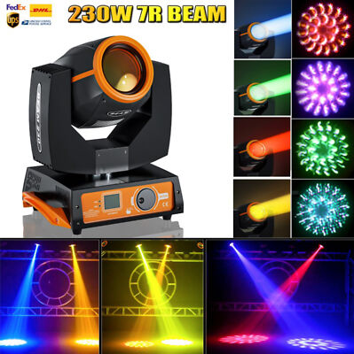 8+16 Prisms 7R 230W Beam Moving Head Light 17Patterns RGBW Stage Strobe Lights 